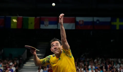 Olimpíadas 2024: Calderano avança às quartas no tênis de mesa