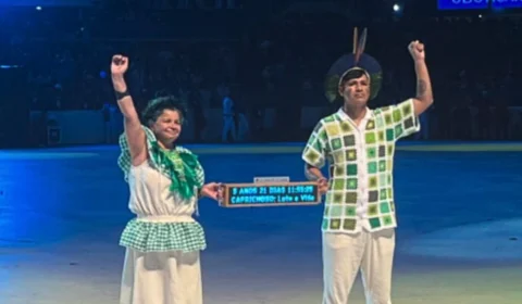 Festival de Parintins: Caprichoso leva ‘Relógio do Clima’ ao Bumbódromo