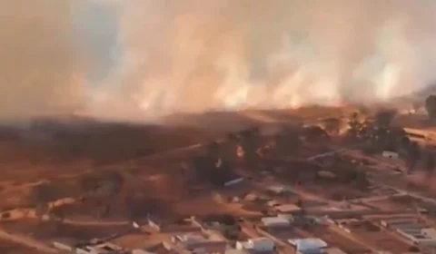 Incêndio atinge Parque Nacional de Brasília próximo ao assentamento 26 de setembro