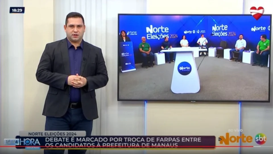 Debate acirrado em Manaus: Candidatos trocam Propostas e Provocações em busca da Prefeitura pelos próximos quatro anos