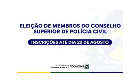 Conselho de Segurança Pública do Tocantins prorroga inscrições