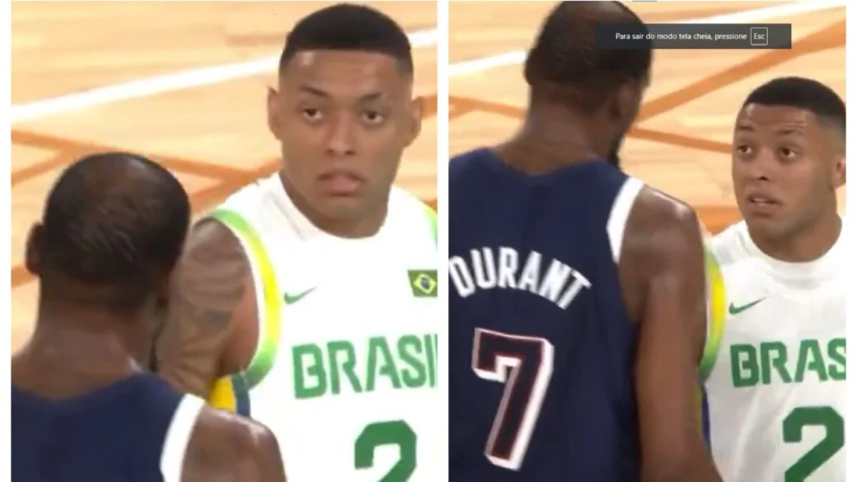 Basquete: Yago encara americano Durant e vira meme; veja