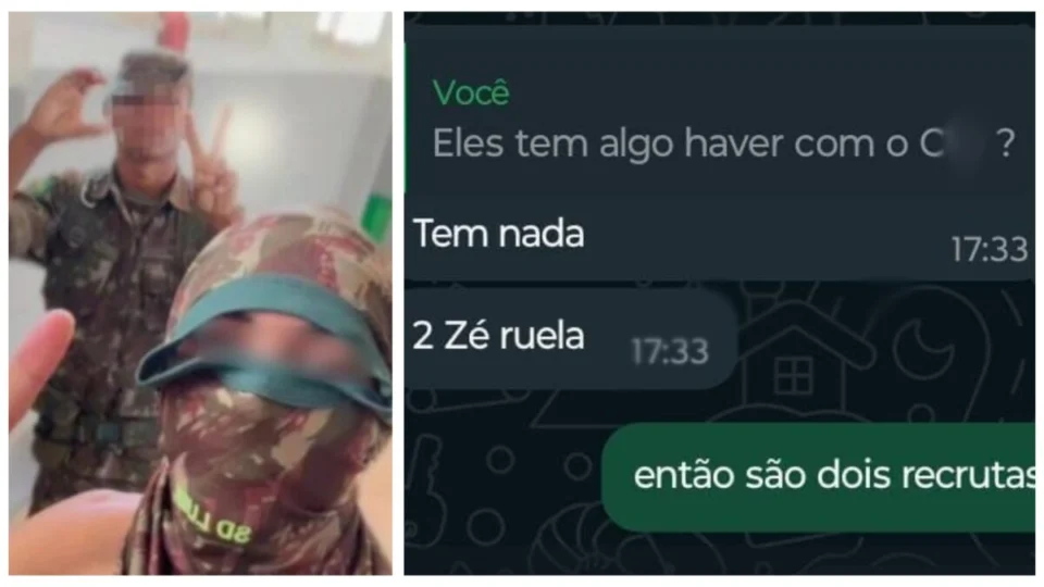 “Tem nada”, diz colega de militares sobre envolvimento com facção