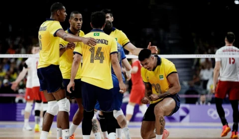 Olimpíadas 2024: Brasil vence Egito e vai às quartas do vôlei