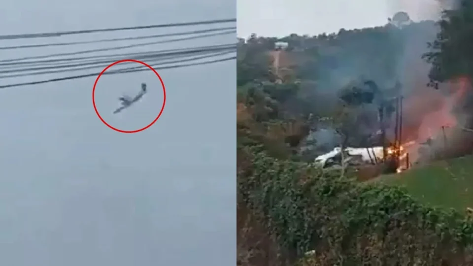 Vídeos mostram queda de avião da Voepass em Vinhedo (SP)