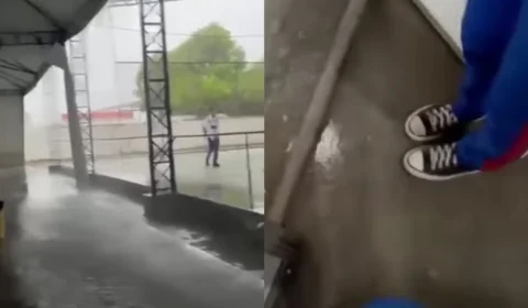 Chuva alaga “Escola de Lona” em Boa Vista; Veja vídeo