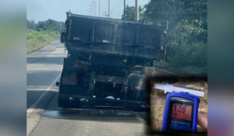Caminhoneiro é flagrado dirigindo bêbado em Mucajaí