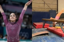 Ginasta americana viraliza ao tentar fazer movimento “Soares”