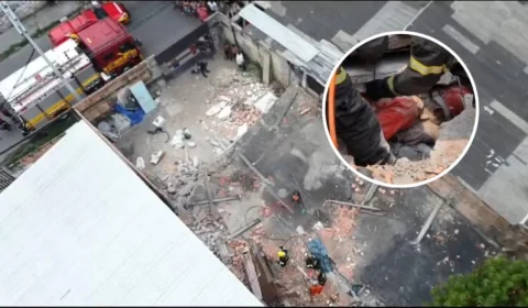 VÍDEO: Laje desaba sobre trabalhadores e mata uma pessoa em Manaus