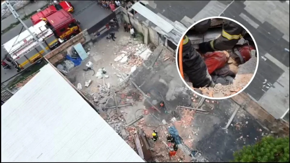 VÍDEO: Laje desaba sobre trabalhadores e mata uma pessoa em Manaus
