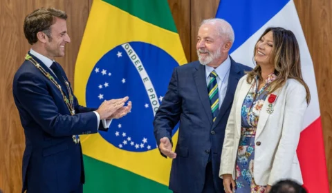 Macron liga para Lula, no Chile, para falar sobre a Venezuela