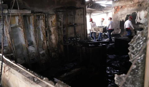 Incêndio atinge anexo do Tribunal de Justiça do TO, em Palmas