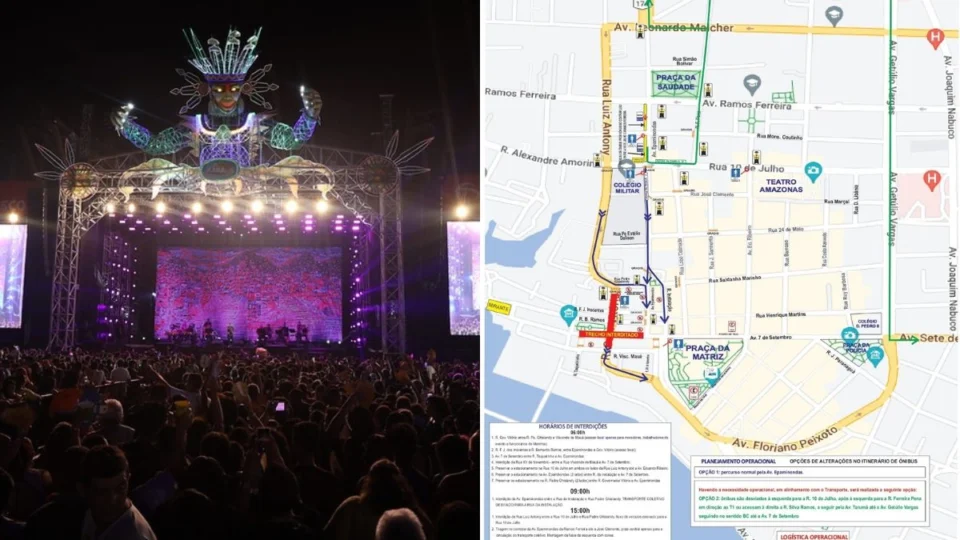 Passo a Paço 2024: veja linhas de ônibus para chegar no festival em Manaus