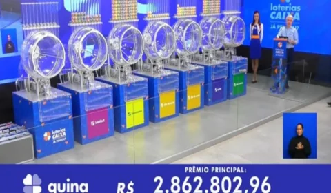 Quina de hoje, sexta-feira (23/08), concurso 6515; prêmio chega a R$ 9 milhões
