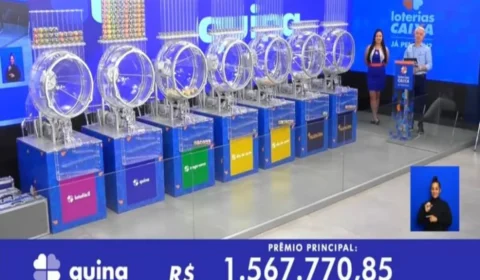 Quina de hoje, segunda-feira (05/08), concurso 6499; prêmio chega a R$ 2,5 milhões