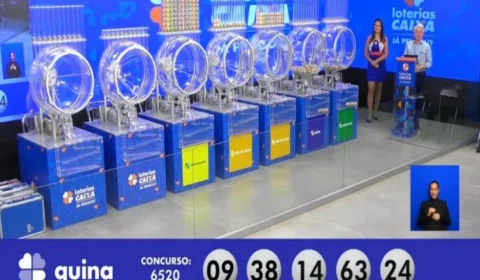 Quina 6520: uma aposta acerta e ganha o  prêmio de R$ 17 milhões