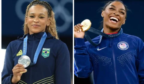 Rebeca Andrade e Simone Biles: qual é o salário e fortuna de cada uma?