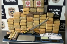 Lutador de artes marciais é preso com 63 kg de skunk e revólver em Boa Vista