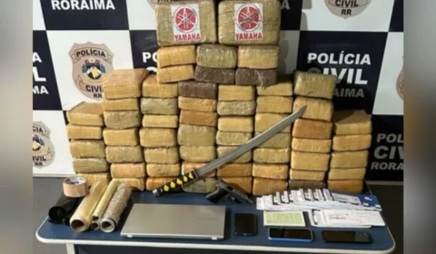 Lutador de artes marciais é preso com 63 kg de skunk e revólver em Boa Vista