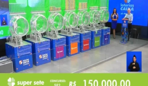 Super Sete de hoje, quarta-feira (14/08), concurso 583; prêmio chega a R$ 170 mil