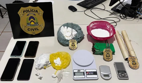 Polícia encontra laboratório de drogas e prende homem por tráfico em Palmas