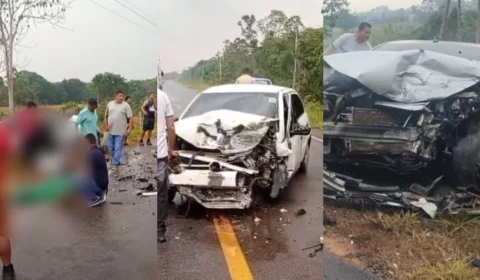 VÍDEO: grave acidente deixa dois mortos e um ferido na BR-319