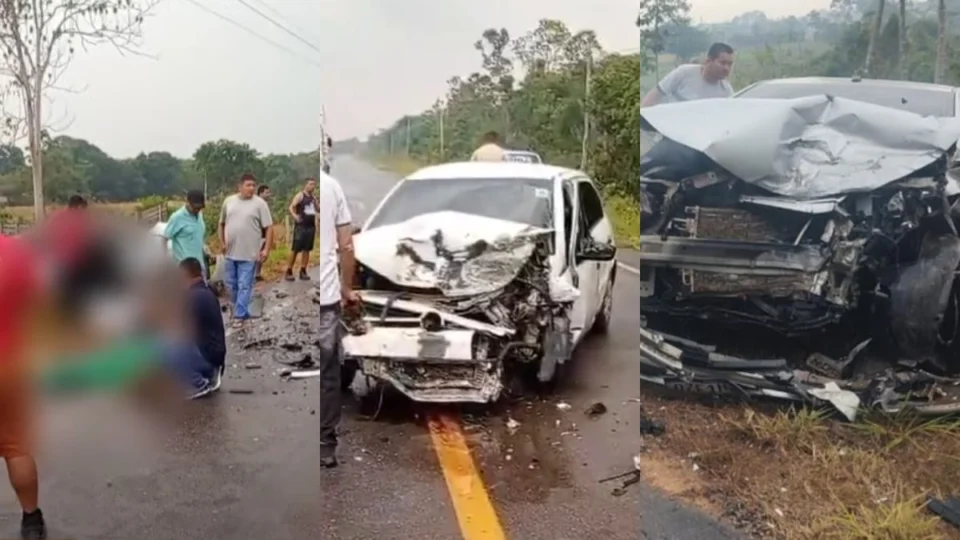 VÍDEO: grave acidente deixa dois mortos e um ferido na BR-319