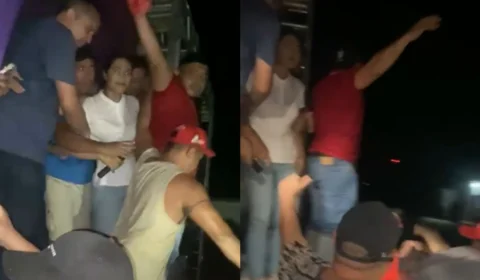 Brena Dianná e equipe são apedrejadas durante comício em Parintins