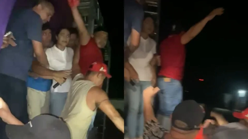 Brena Dianná e equipe são apedrejadas durante comício em Parintins