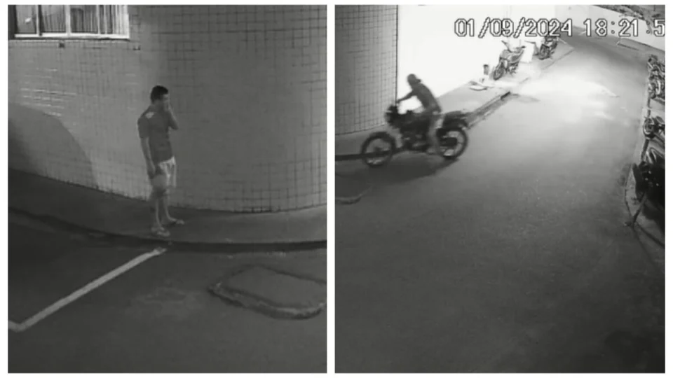 Flagra: ladrão rouba moto de unidade médica em Manaus; veja