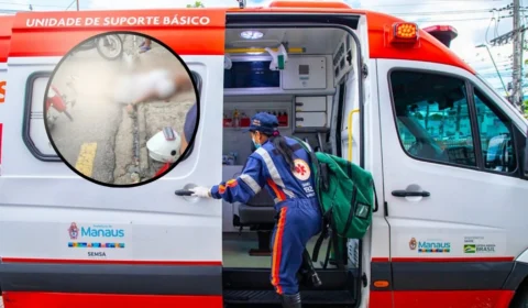 VÍDEO: idosa é atropelada por motociclista na Zona Oeste em Manaus