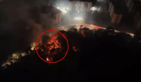 Incêndio próximo a condomínios atinge 4 mil metros quadrados na Ponta Negra em Manaus