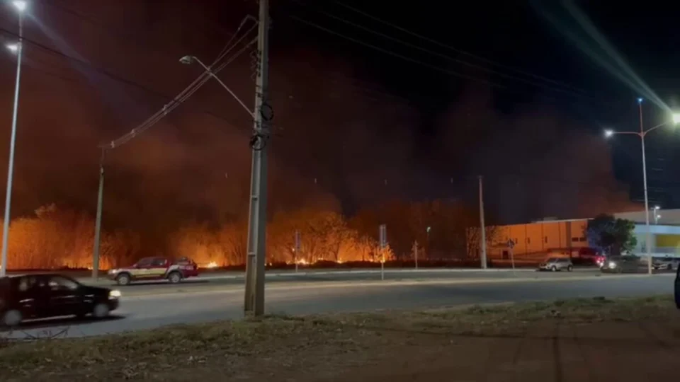 Incêndio em área verde deixa alunos sem aula em Palmas
