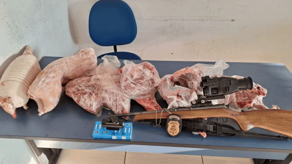 Caça de animais silvestres: homem é preso em Almas