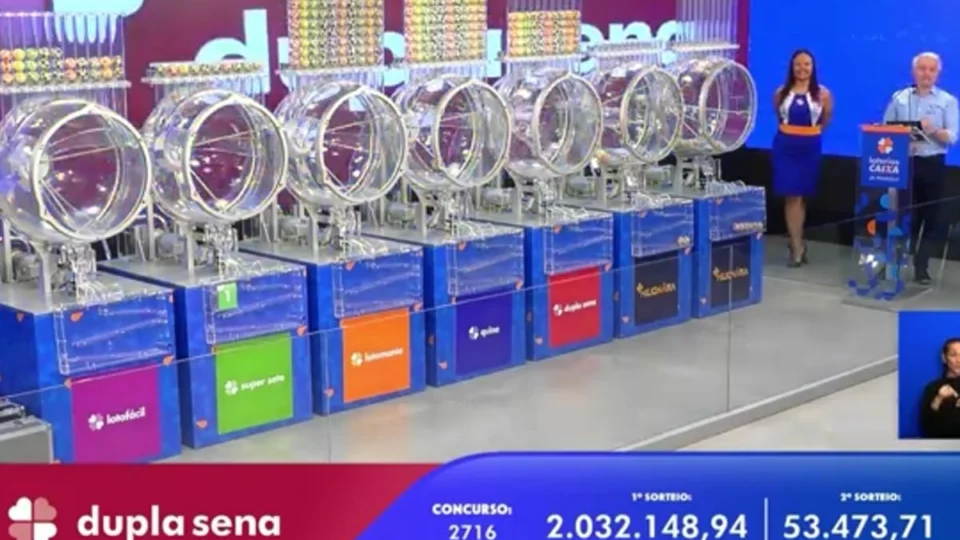 Dupla Sena 2716: sem vencedor, prêmio aumenta para R$ 2,3 milhões