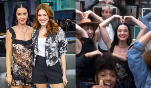 Estrela da Casa: Katy Perry faz ‘quadradinho’ em visita ao elenco