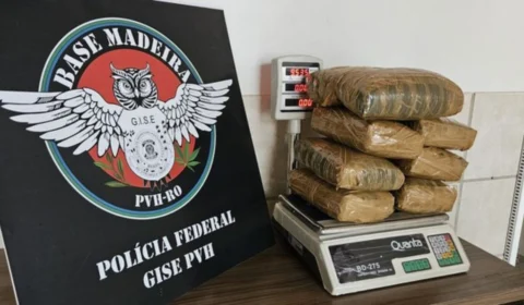 Homem é preso com nove quilos de skunk no aeroporto de Rondônia