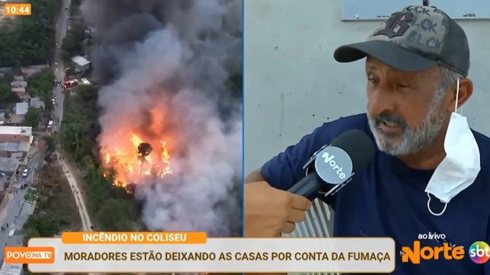Moradores deixam casas após 4º dia de incêndio  na zona Leste de Manaus