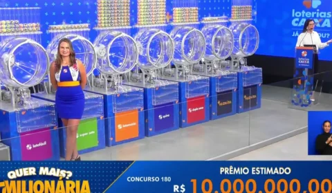 +Milionária 180: sem vencedor, prêmio segue em R$ 10 milhões