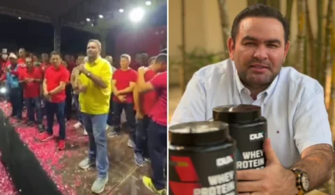 Prefeito do interior do AM promete “whey de graça” para população; assista