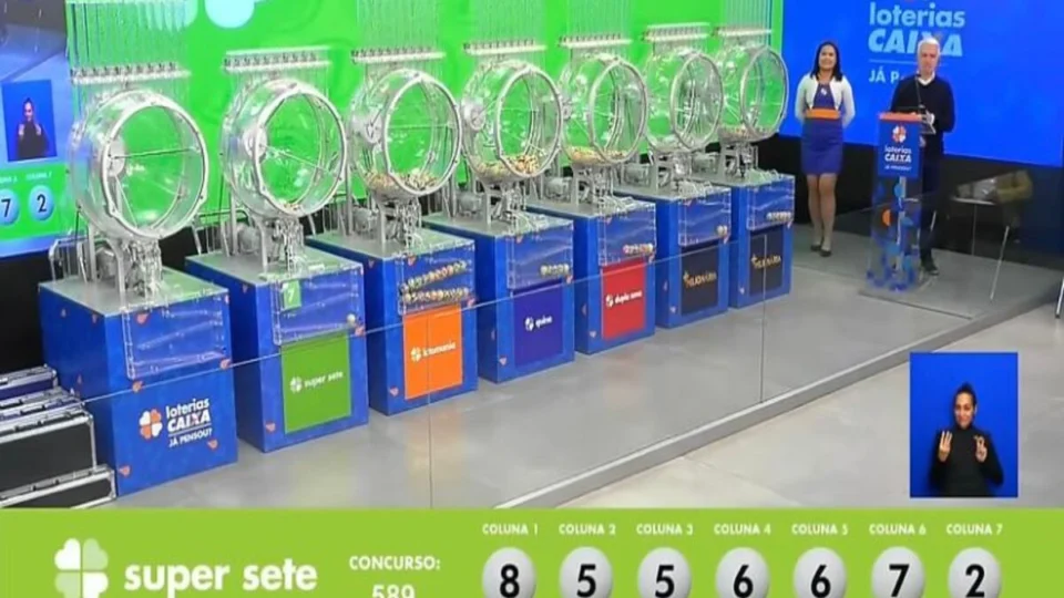 Super Sete de hoje, segunda-feira (02/09), concurso 591; prêmio chega a R$ 700 mil