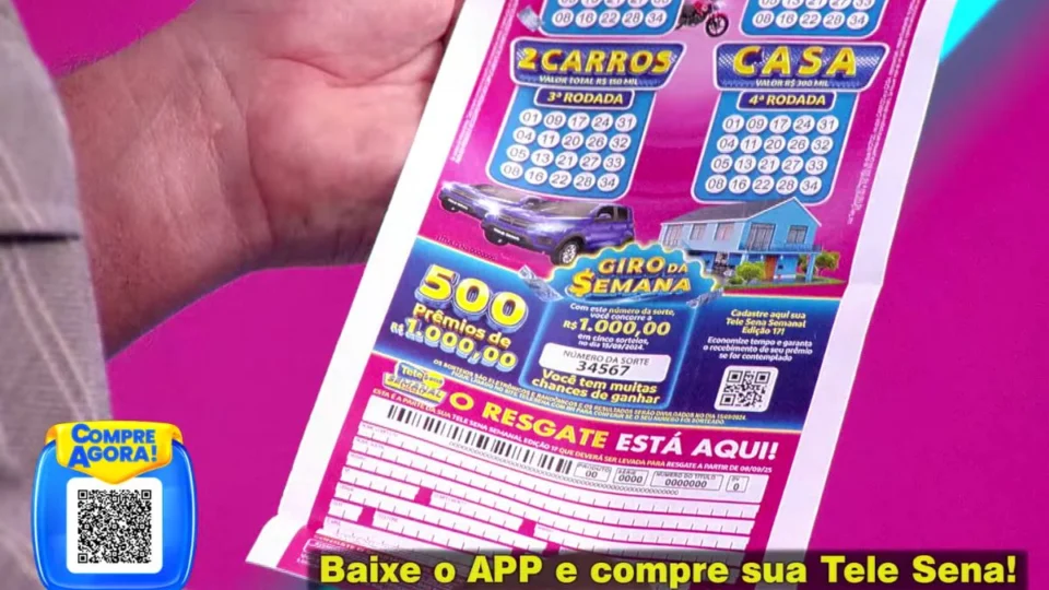 Tele Sena Semanal: quantos títulos ganharam prêmios no domingo?