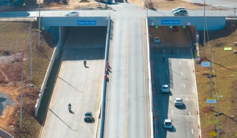 Túnel Rei Pelé terá interdição noturna para melhorias, diz GDF