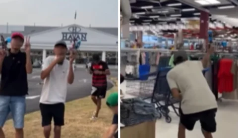 VÍDEO: jovens invadem Havan em Manaus com armas de bolinha de gel