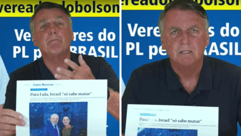 Bolsonaro defende Israel e diz que ‘Lula apoia terrorista’
