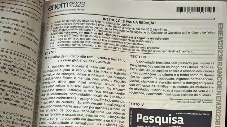 Enem 2024: confira os principais conteúdos para revisar antes da prova