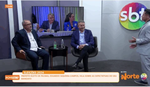 Eduardo Siqueira, prefeito de Palmas, detalha expectativas de mandato à TV Norte Tocantins
