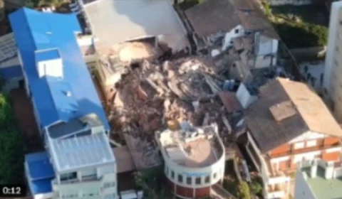 Hotel de 10 andares desaba na Argentina e deixa pelo menos um morto; veja vídeo