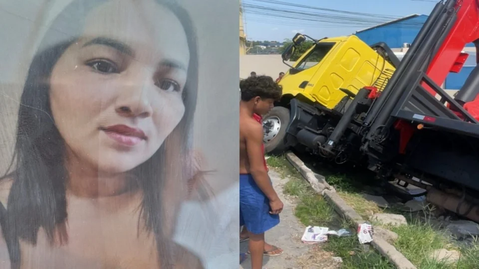 Mãe morre para salvar filha em acidente com caminhão em Manaus