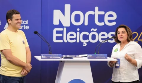 Debate TV Norte: ‘É verdade que eu devo IPTU’, diz Maria do Carmo, vice de Alberto Neto